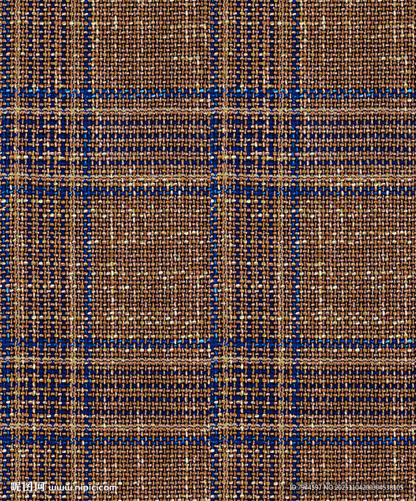 棕色格子纹理布料图案