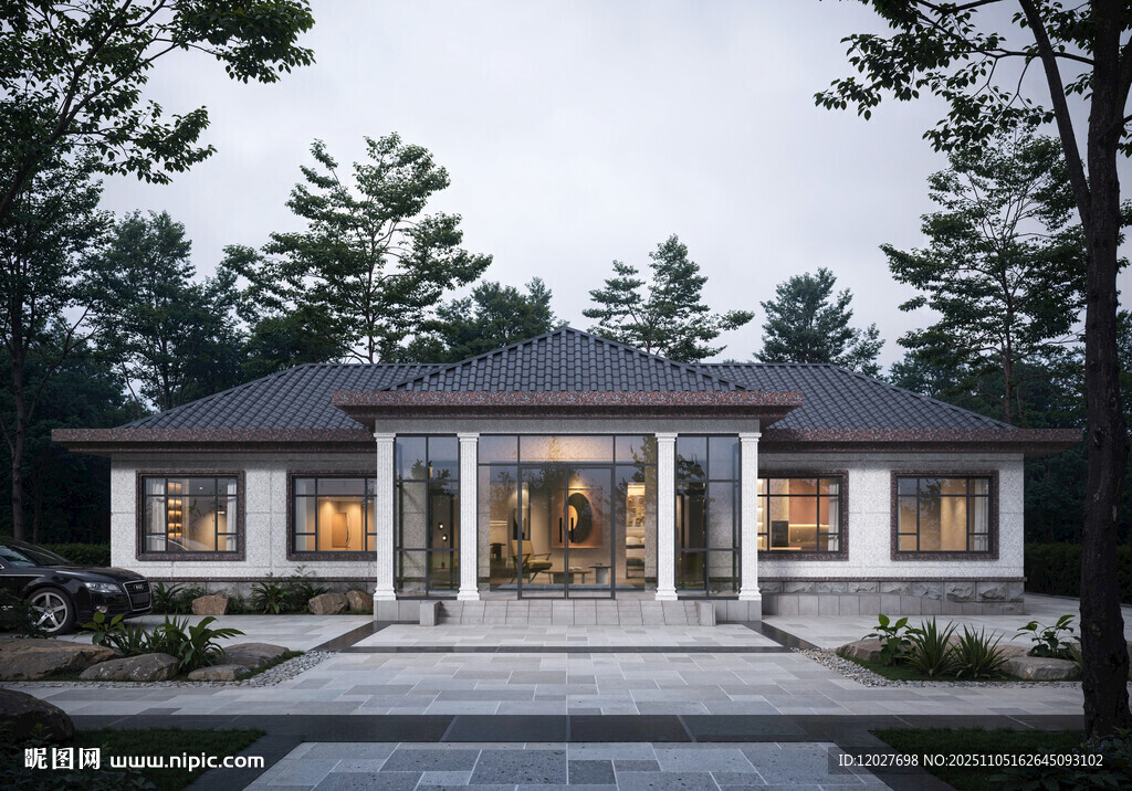 现代风格独栋别墅外观