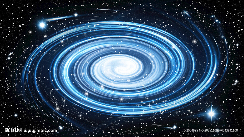 梦幻蓝色螺旋星系