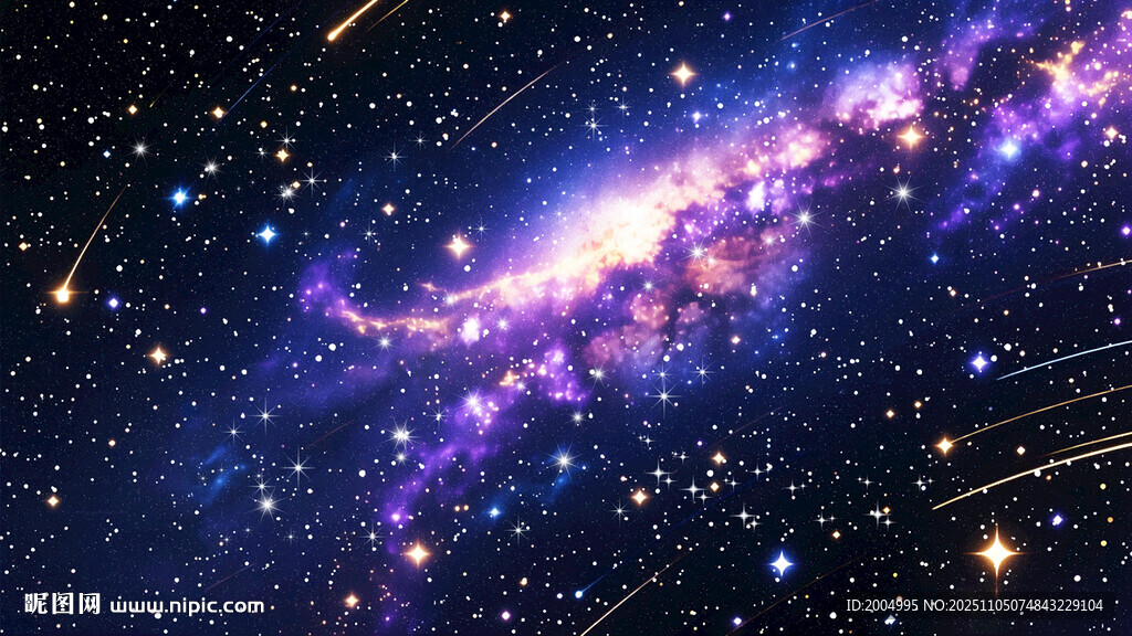 紫色宇宙星空