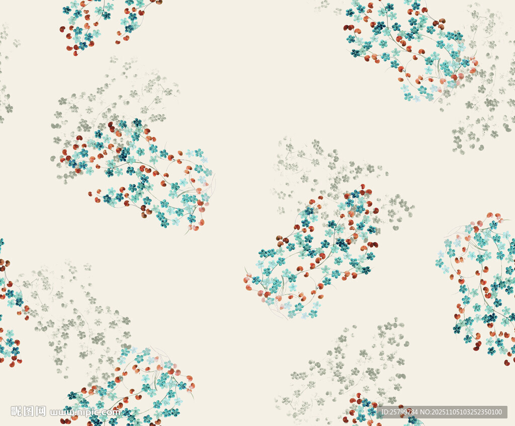 多彩碎花图案背景纹理