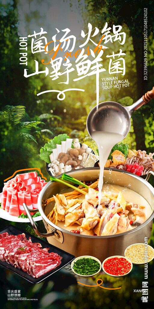 菌汤火锅山珍盛宴