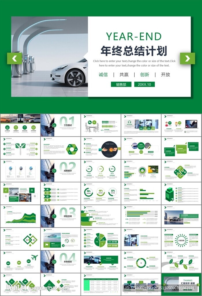 新能源汽车电动车行业PPT