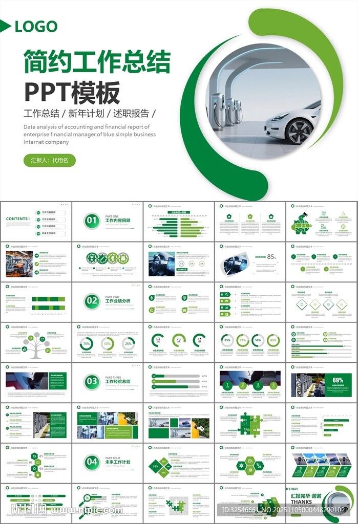 新能源汽车电动车行业PPT