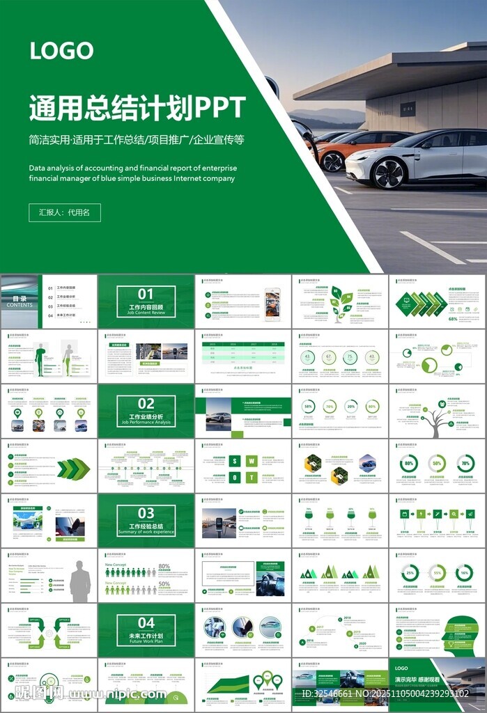 新能源汽车电动车行业PPT