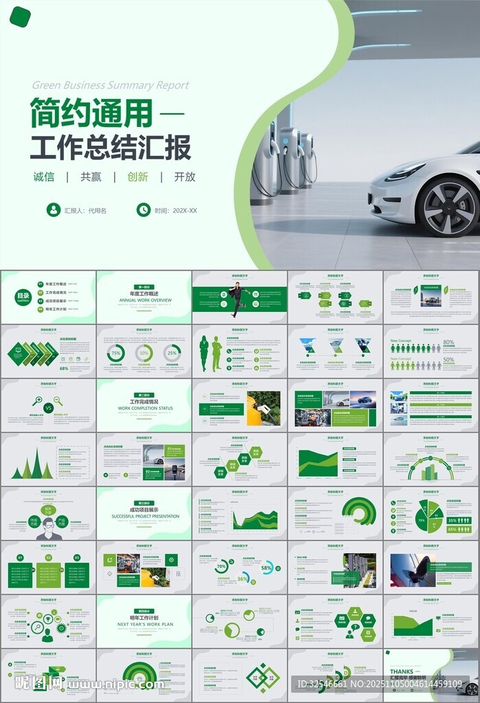 新能源汽车电动车行业PPT