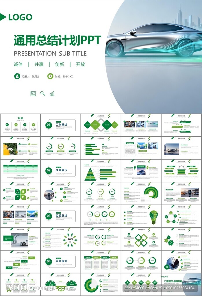 新能源汽车电动车行业PPT