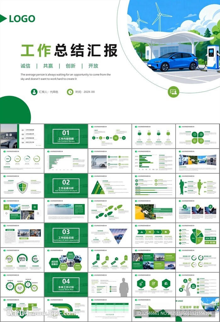 新能源汽车电动车行业PPT