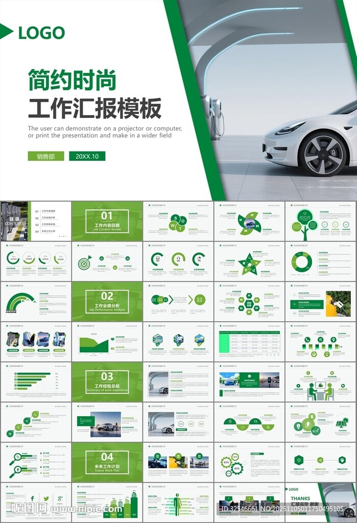 新能源汽车电动车行业PPT