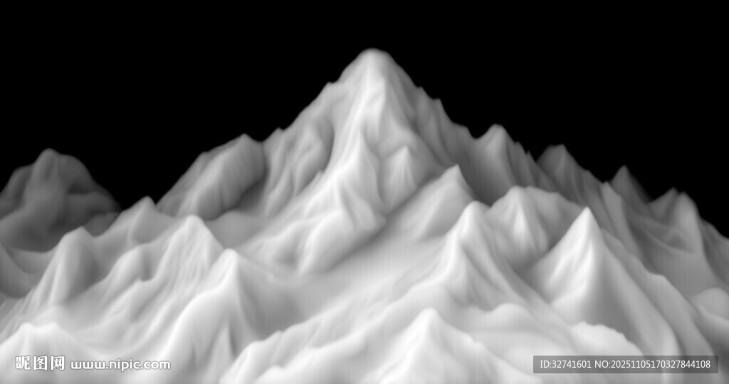 山峦纹理效果图