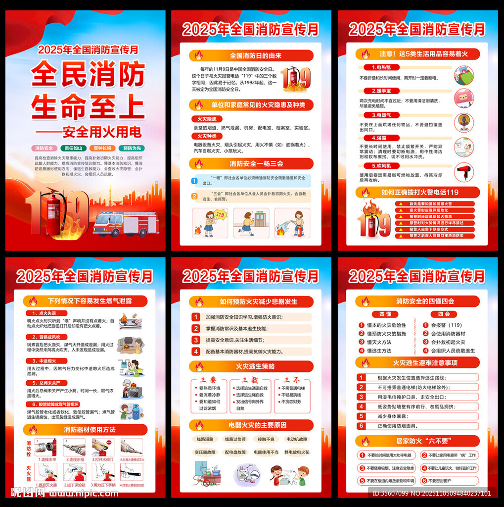 2025消防安全日展板