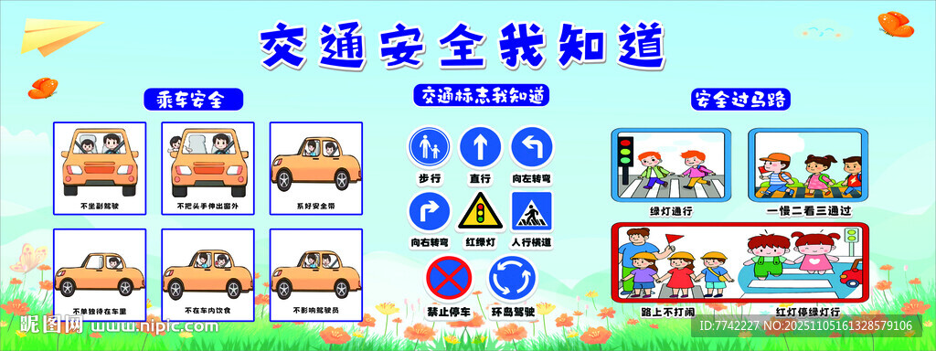 交通安全知识宣传海报