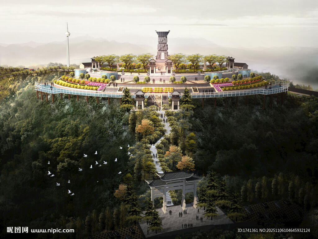 山顶观景台俯瞰壮丽风光