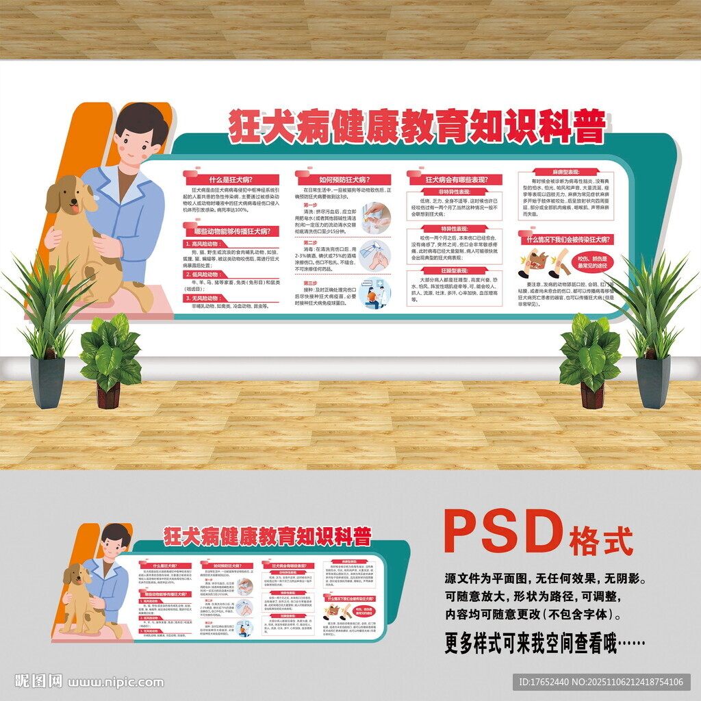 狂犬病知识文化墙