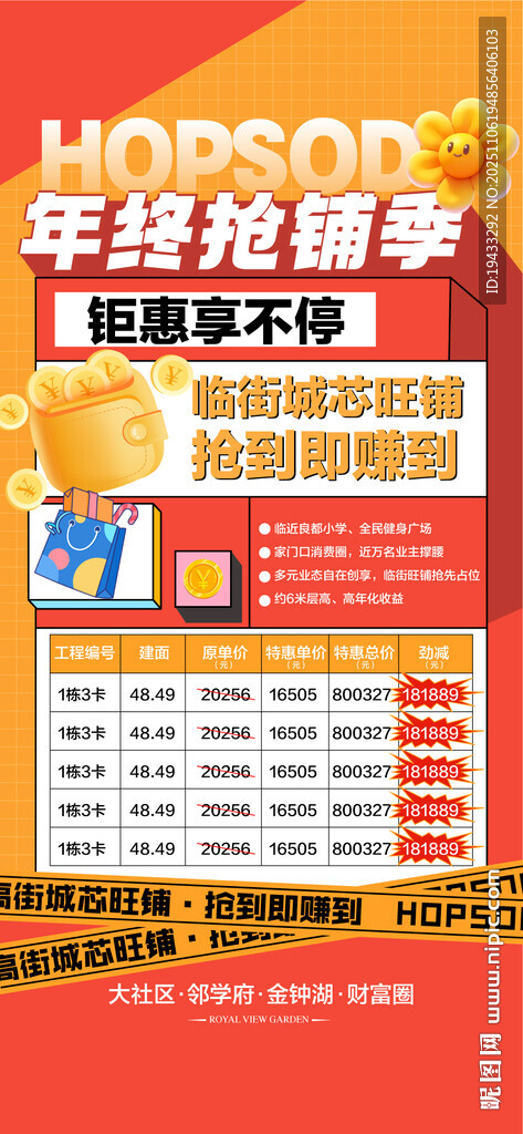 年终抢铺季钜惠享不停特惠一口价