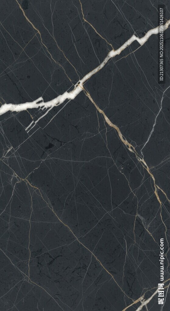 深邃黑纹大理石纹理