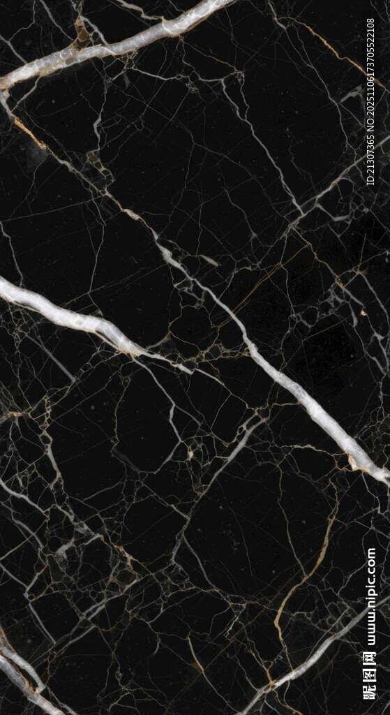 黑色大理石纹理特写