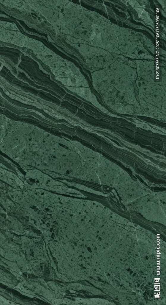 深绿色纹理大理石材质