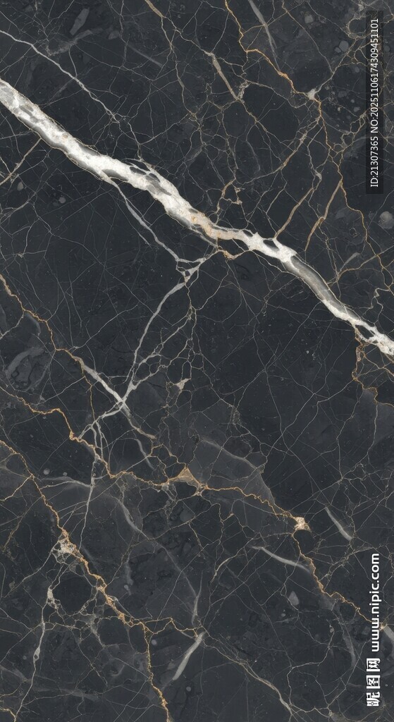 黑色大理石纹理特写