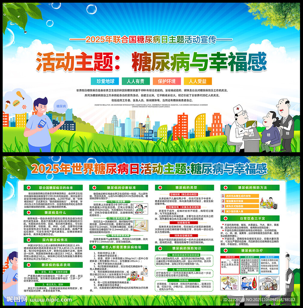 糖尿病展板
