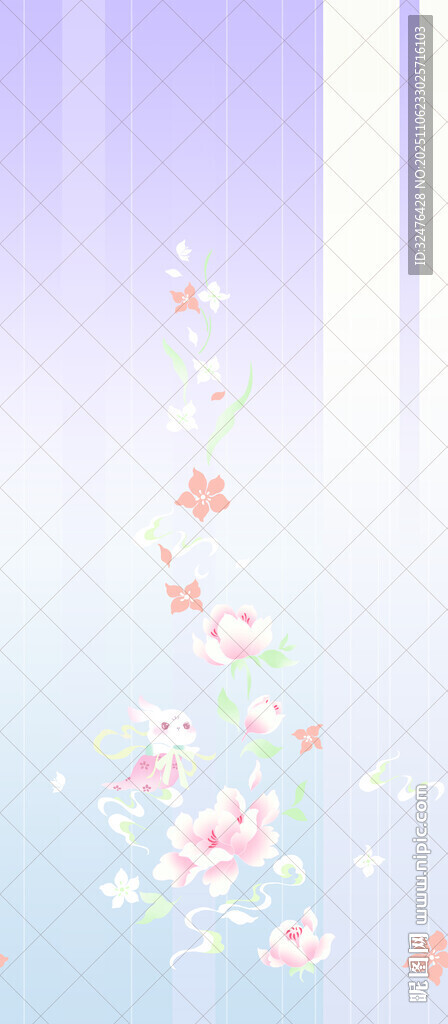 梦幻花卉背景图