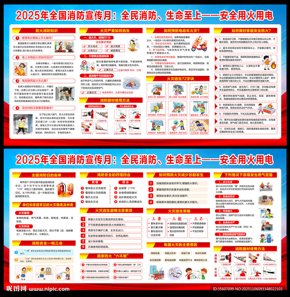 2025消防宣传月展板