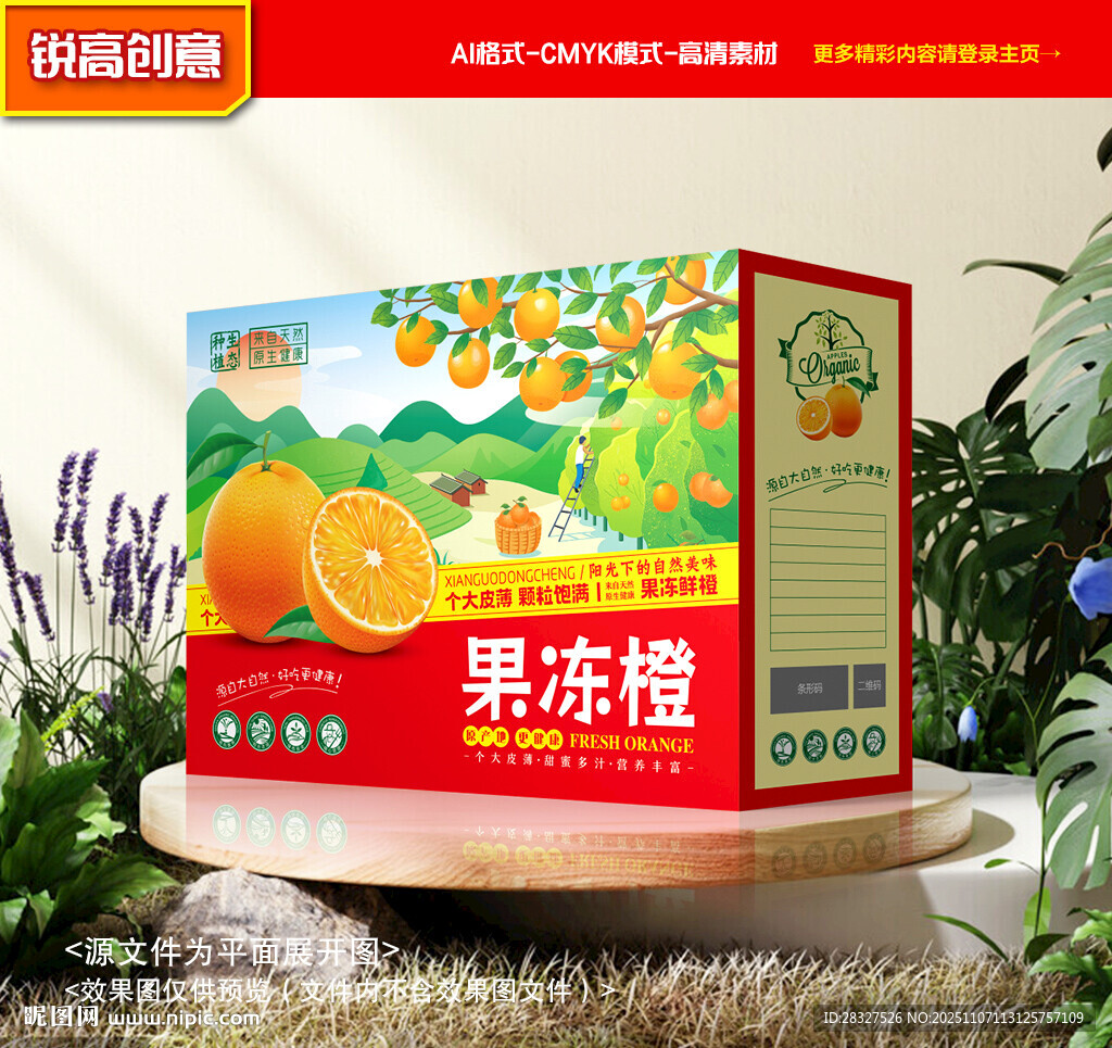 橙子包装 冰糖橙礼盒