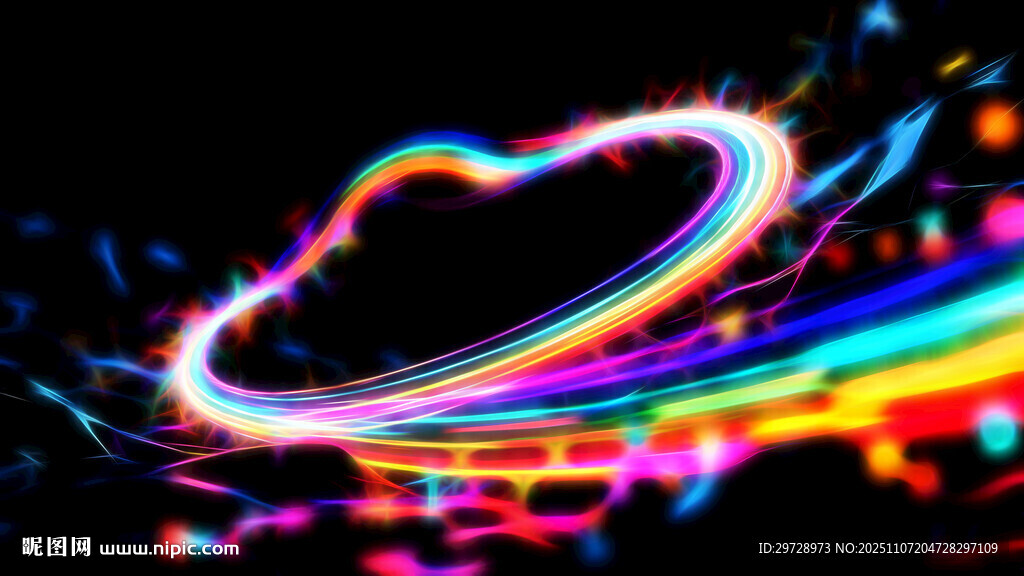 ktv酒吧炫彩抽象艺术画