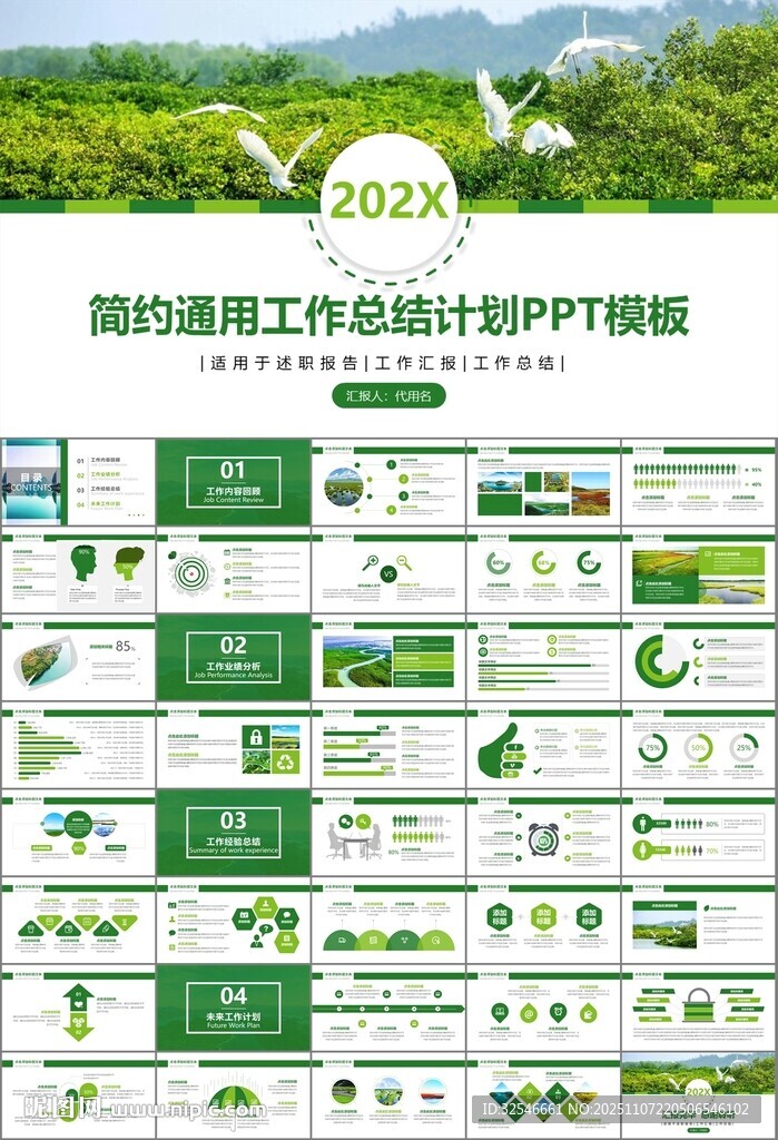 湿地环境保护生态森林业PPT