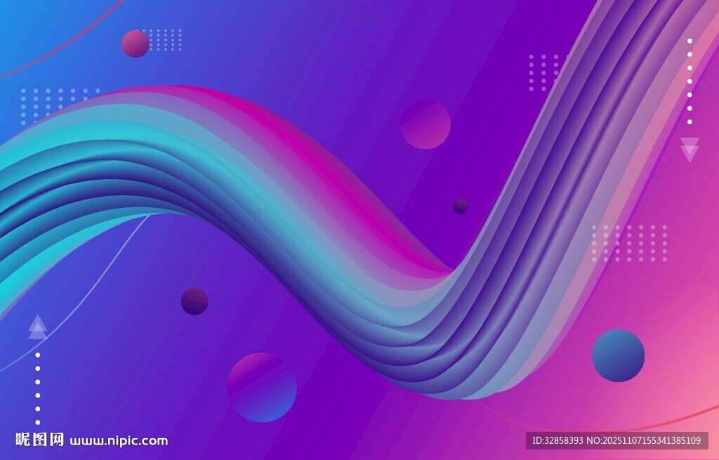 渐变流体抽象艺术图案