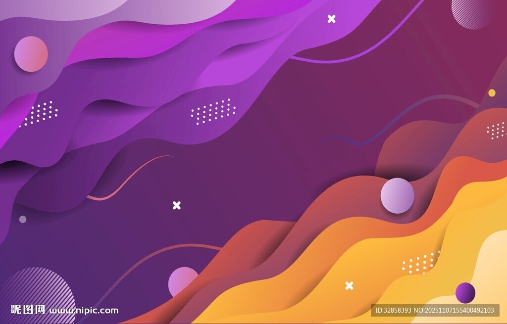 梦幻渐变流体抽象背景图