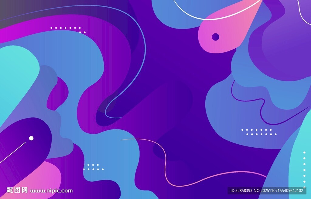 抽象多彩流体艺术图案