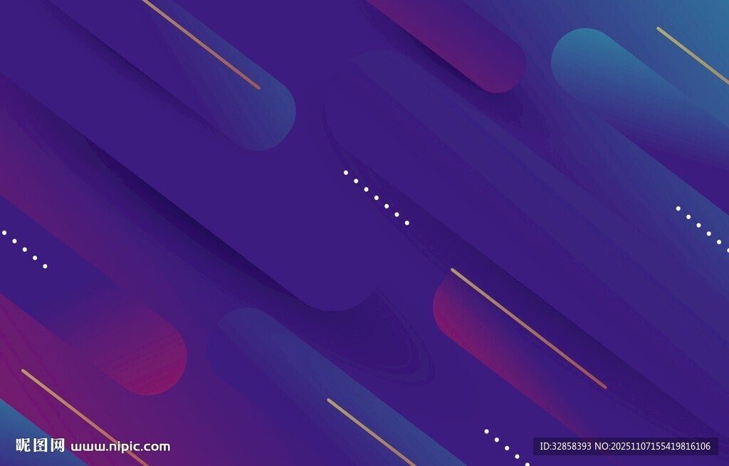 渐变炫彩几何线条背景图