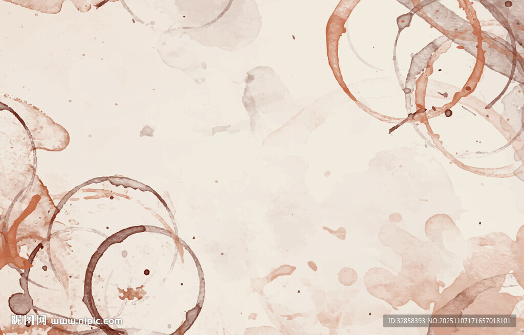 复古风抽象咖啡渍纹理背景