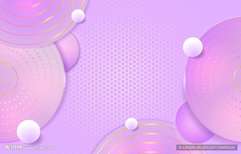 梦幻渐变气泡背景图