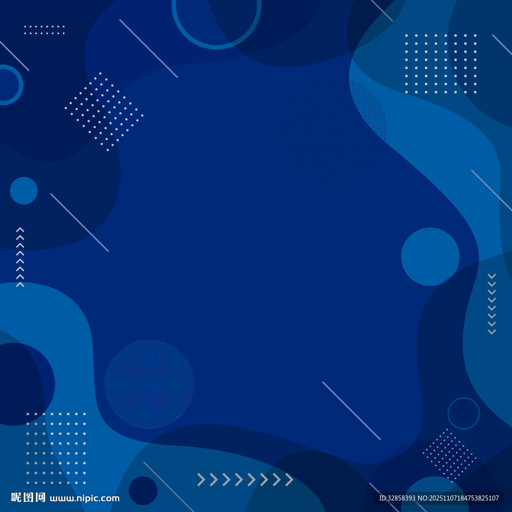 蓝色抽象几何背景图案