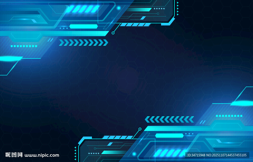 科技感蓝色渐变背景图案