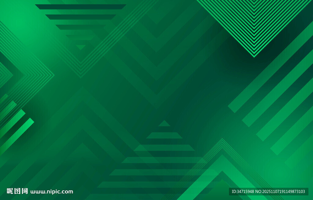 绿色几何抽象背景图案