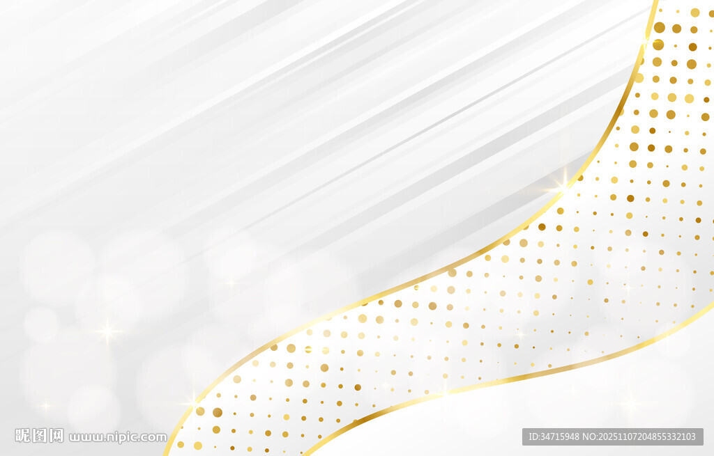白色金点质感线条背景图