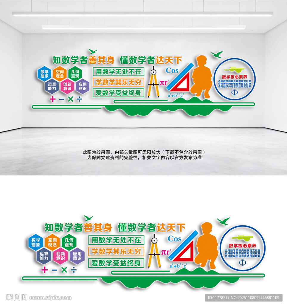 数学核心素养文化墙