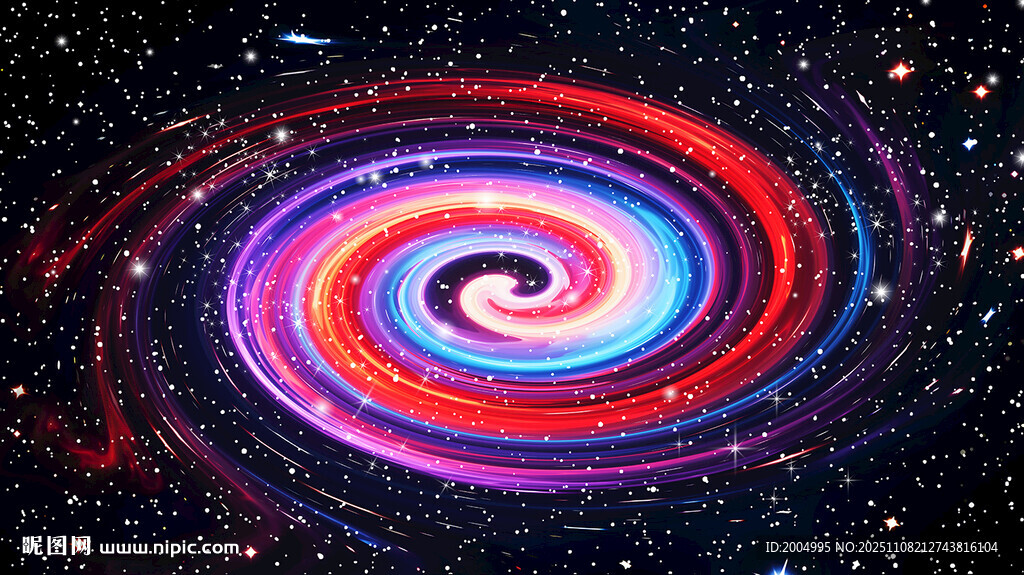 绚丽七彩旋涡星空吊顶