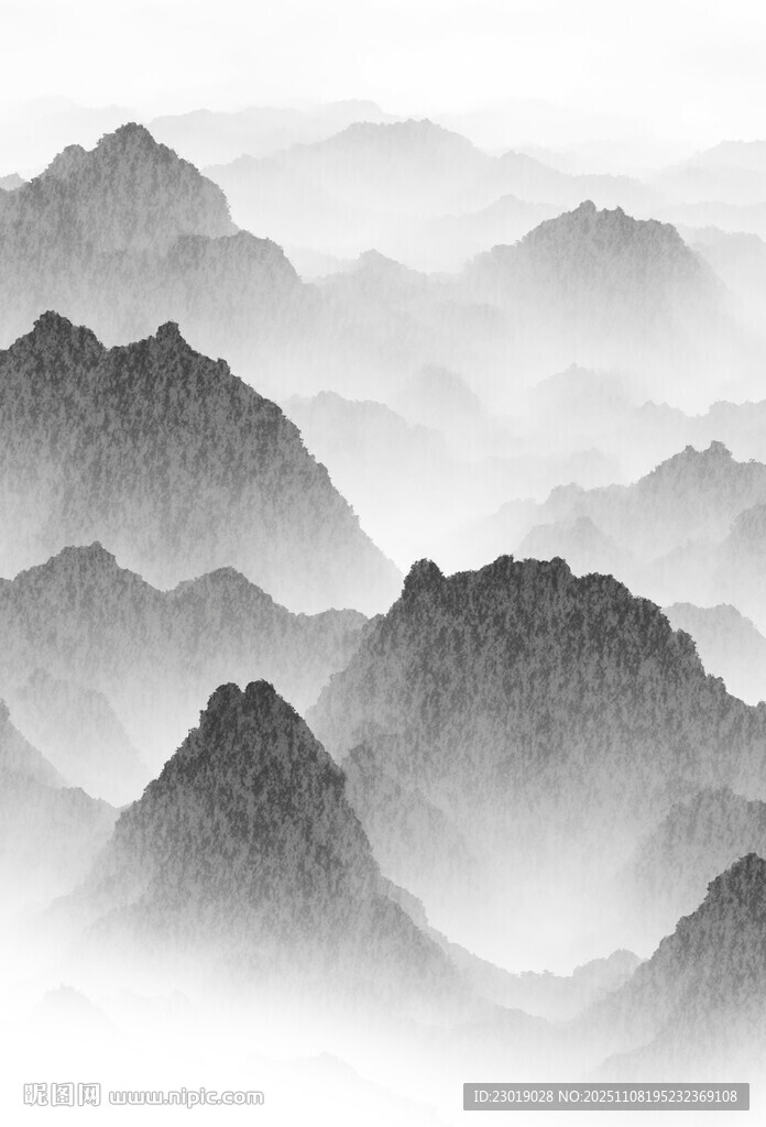 水墨群山
