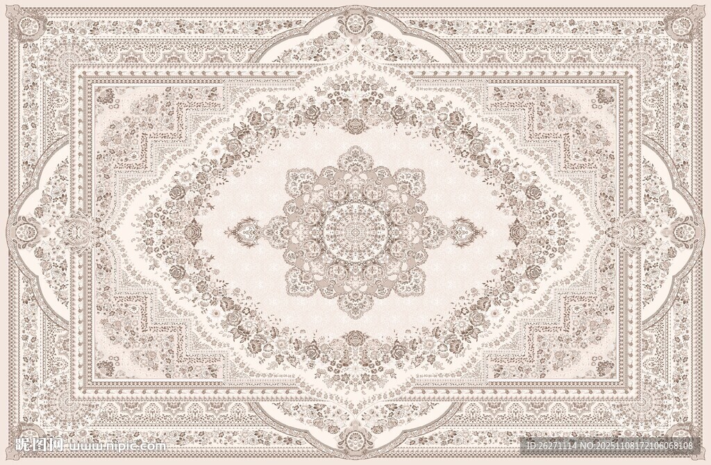 复古花纹地毯图案设计