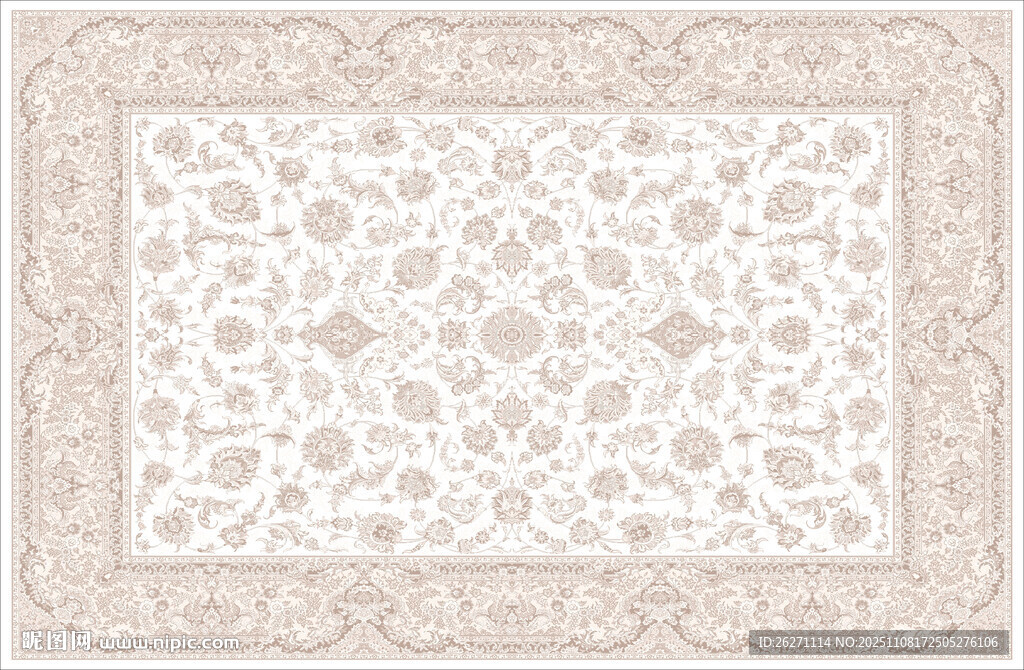 复古花纹地毯图案设计