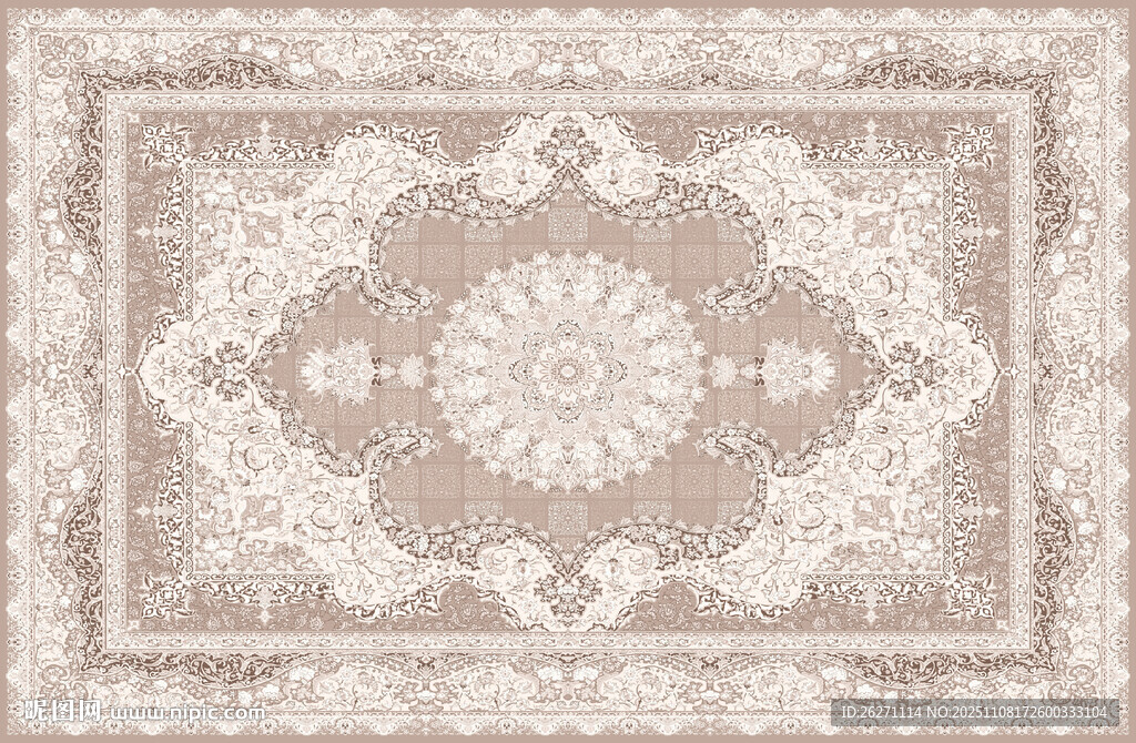复古花纹地毯图案设计