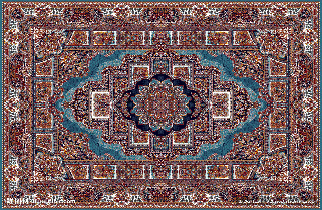 几何图案民族风地毯