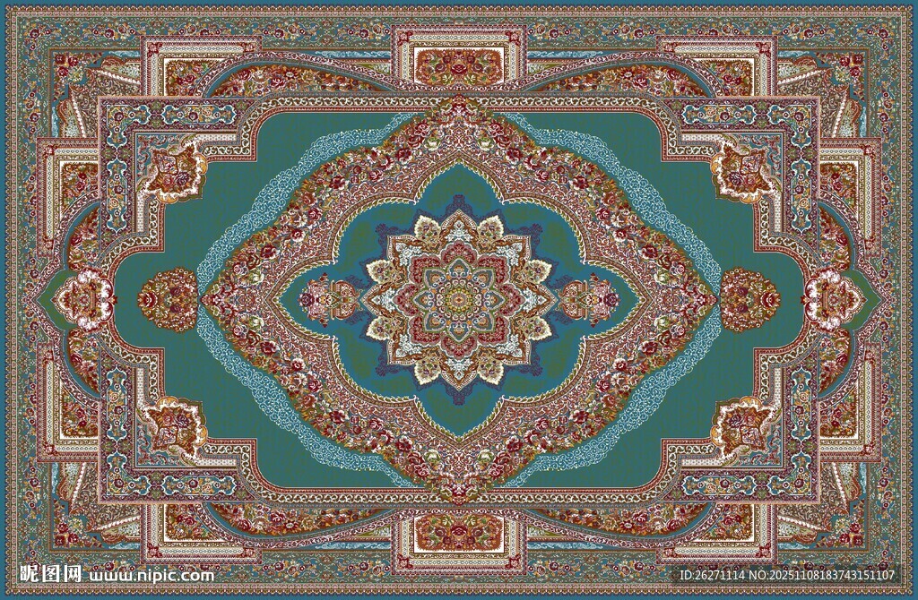 精美传统花纹地毯图案