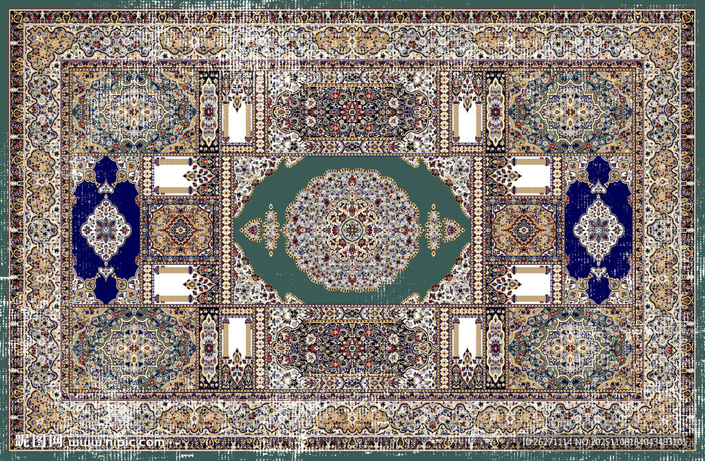 精美传统花纹地毯图案