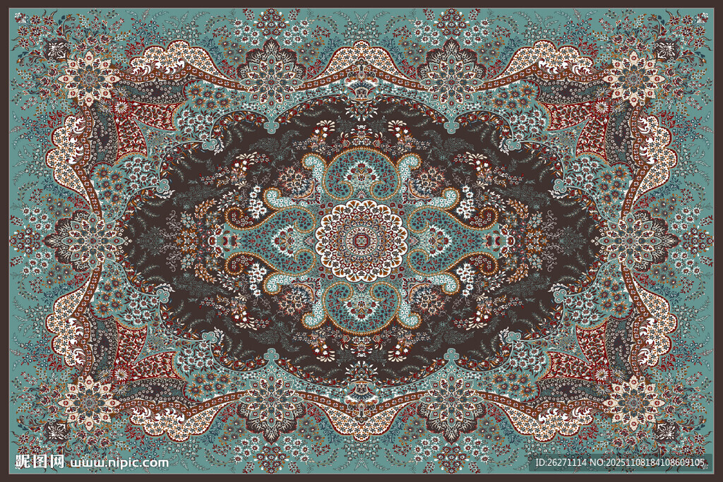 复古民族风几何花纹图案