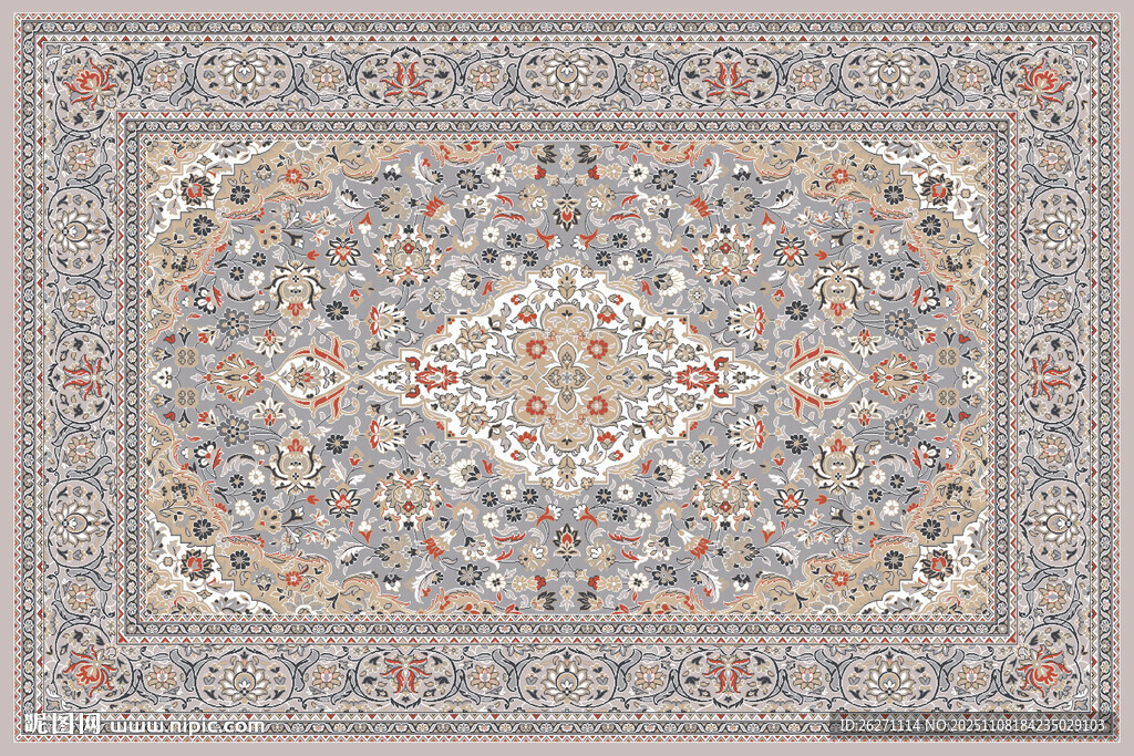 精美传统花纹地毯图案